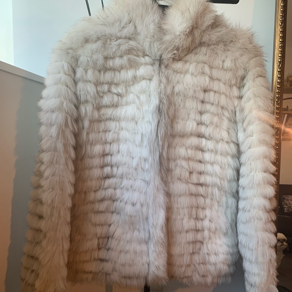 Authentic Blue Fox fur coat from Finland